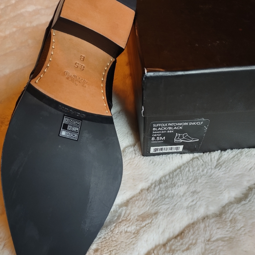 Coach Patchwork Booties NIB - Picture 4 of 6